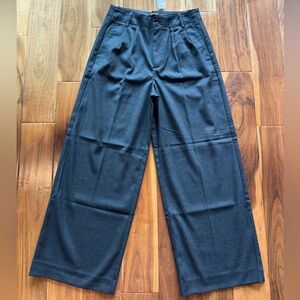 Madewell women’s Wide-Leg Dress Pants in grey NWT  size 2